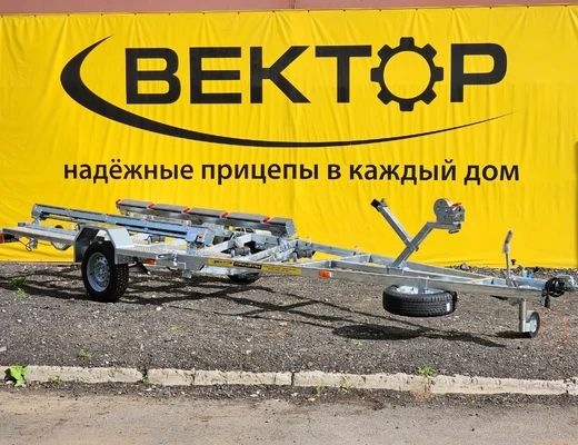 Одноосный прицеп для водной техники с тормозом ЛАВ 81016A с ложементом