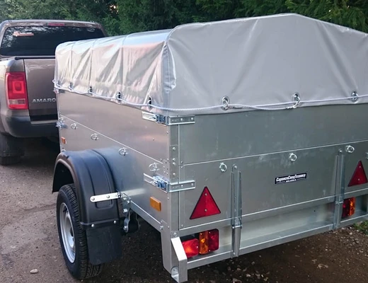 Прицеп бортовой одноосный ССТ-7132-03-С (платформа Ш=1224 мм)