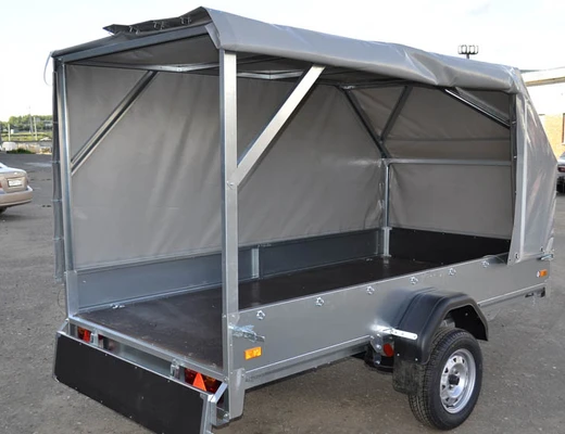 Прицеп бортовой одноосный без тормоза ССТ-7132-9К-У (платформа Ш=1370 мм)