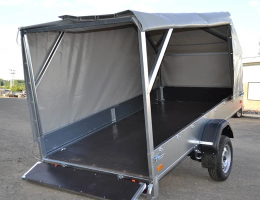 Прицеп бортовой одноосный без тормоза ССТ-7132-6К (платформа Ш=1510 мм)