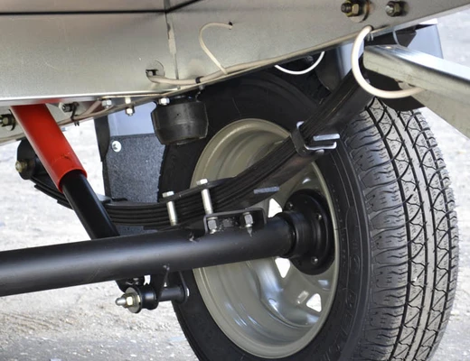 Прицеп бортовой одноосный без тормоза ССТ-7132-6К (платформа Ш=1510 мм)