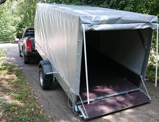 Прицеп бортовой одноосный без тормоза ССТ-7132-8К (платформа Ш=1510 мм)