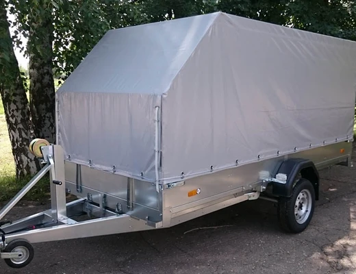 Прицеп бортовой одноосный без тормоза ССТ-7132-8К (платформа Ш=1510 мм)