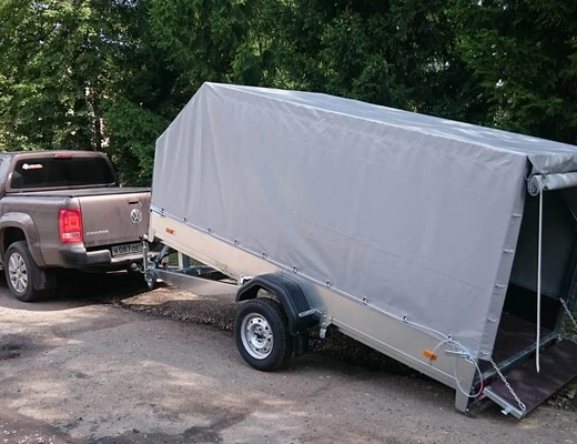 Прицеп бортовой одноосный без тормоза ССТ-7132-09 Д (платформа Ш=1510 мм)