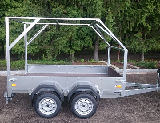 Прицеп бортовой двухосный без тормоза ССТ-7132-16 (платформа Ш=1510 мм)