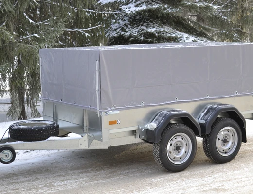 Прицеп бортовой двухосный без тормоза ССТ-7132-16 (платформа Ш=1510 мм)