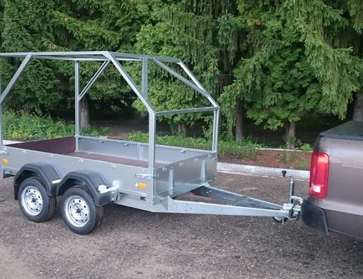 Прицеп бортовой двухосный без тормоза ССТ-7132-16 (платформа Ш=1510 мм)