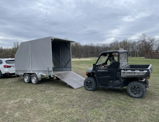 Прицеп бортовой двухосный без тормоза ССТ-7132-61-У (платформа Ш=1510 мм)