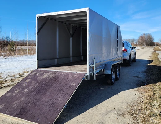 Прицеп бортовой двухосный без тормоза ССТ-7132-65-У (платформа Ш=1510 мм)