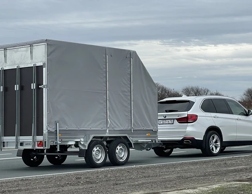 Прицеп бортовой двухосный без тормоза ССТ-7132-61 (платформа Ш=1768 мм)