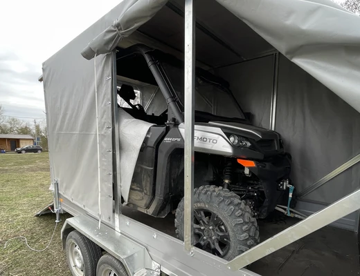 Прицеп бортовой двухосный без тормоза ССТ-7132-61 (платформа Ш=1768 мм)