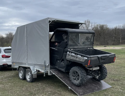 Прицеп бортовой двухосный без тормоза ССТ-7132-61 (платформа Ш=1768 мм)