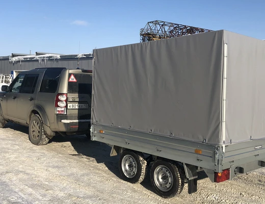 Прицеп бортовой двухосный с тормозом ССТ-7132-21 (платформа Ш=1821 мм)