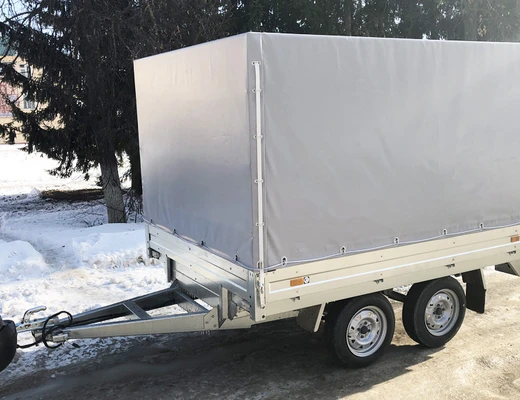 Прицеп бортовой двухосный с тормозом ССТ-7132-21 (платформа Ш=1821 мм)