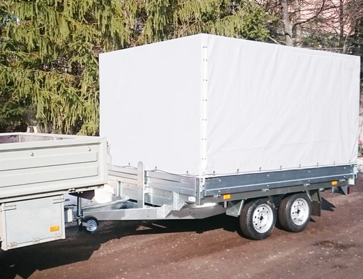 Прицеп бортовой двухосный без тормоза ССТ-7132-30 (платформа Ш=2047 мм)