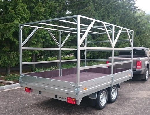 Прицеп бортовой двухосный без тормоза ССТ-7132-35 (платформа Ш=2047 мм)