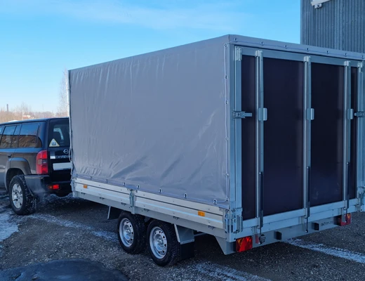 Прицеп бортовой двухосный без тормоза ССТ-7132-35H (платформа Ш=2047 мм)