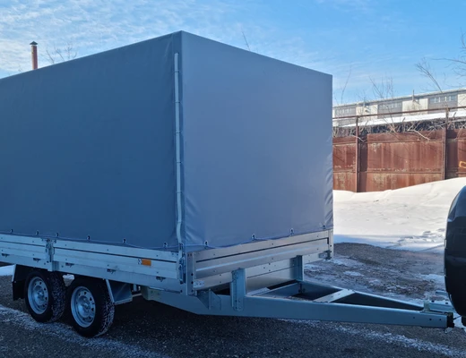 Прицеп бортовой двухосный без тормоза ССТ-7132-35H (платформа Ш=2047 мм)