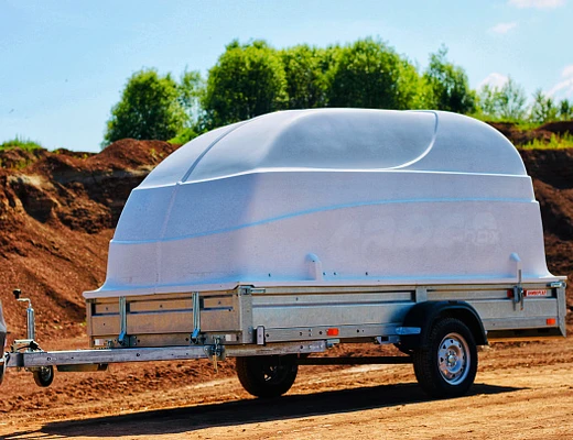 Прицеп Экспедиция Универсал 111345 Евро с крышкой Технопласт (комплектация полная)