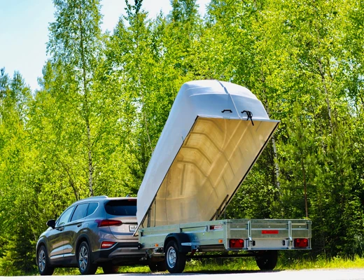 Прицеп Экспедиция Универсал 111345 Евро с крышкой Технопласт (комплектация полная)