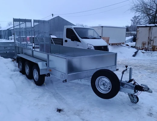 Прицеп для перевозки спецтехники, авто и грузов 3500 кг общей массы