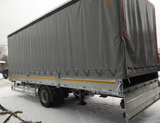 Прицеп шторно-бортовой 928841 исп. 6,6х2,55, прямое дышло