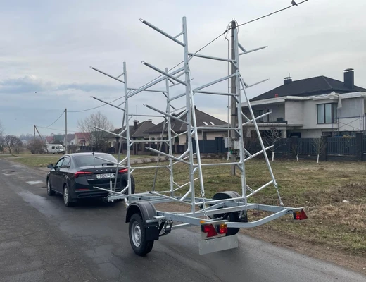 Прицеп для перевозки байдарок, лодок, каноэ и каяков